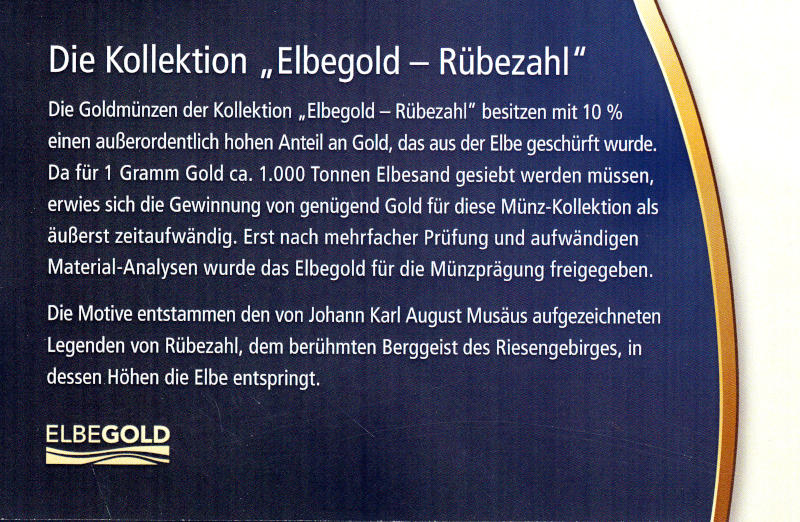 Die Kollektion „Elbegold — Rübezahl